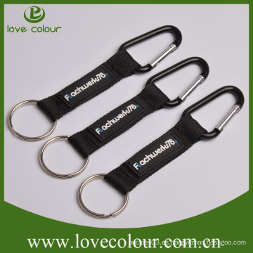 Carabiner personalizado barato corto acollador llavero al por mayor